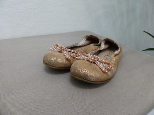 Eli goudkleurige lederen ballerina's - maat 27, Kinderen en Baby's, Kinderkleding | Schoenen en Sokken, Zo goed als nieuw, Meisje
