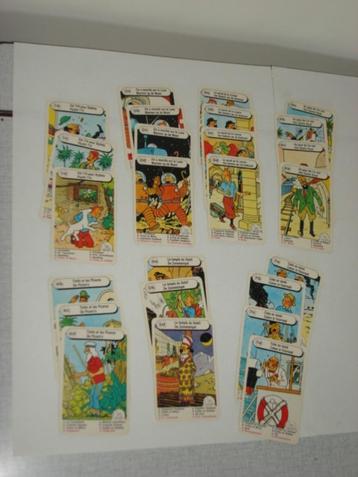 Tintin Cartes 7 familles incomplet Hergé le Lombard Hemma 19, Enlèvement ou Envoi, Tintin
