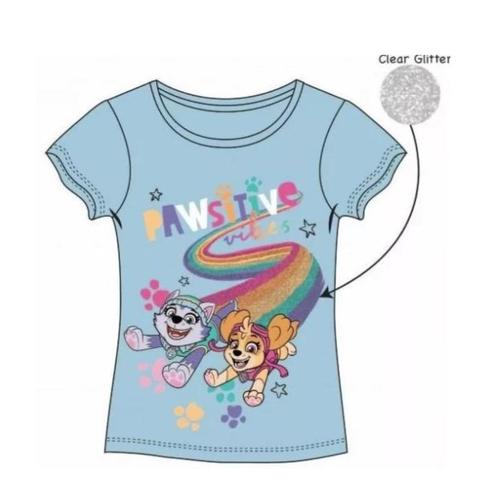 Paw Patrol T-shirt Pawsitive Bleu - Maat 98 - 116, Kinderen en Baby's, Kinderkleding | Maat 116, Nieuw, Meisje, Shirt of Longsleeve