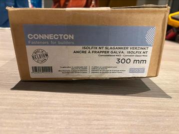 Isolfix slaganker verzinkt 300mm 250stuks, Enlèvement, Comme neuf