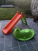 Glijbaan en hobbeldier buitenspeelgoed, Kinderen en Baby's, Ophalen, Gebruikt, Glijbaan