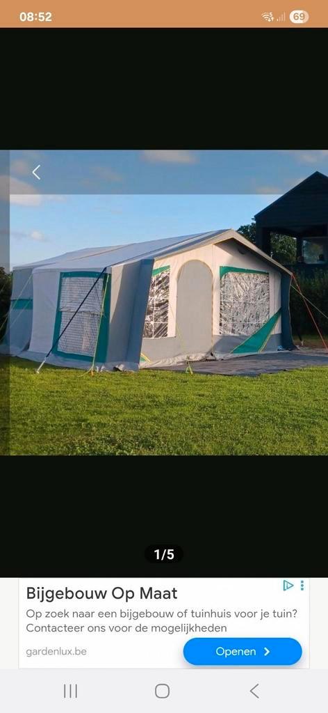JAMET opvouwbare tent, Caravans en Kamperen, Tenten, Zo goed als nieuw, Ophalen
