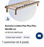 Superbe lit Roi du Matelas sur pieds démontables 90/200 neuf, Enlèvement