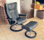 Relax Stressless Wing + poef, slechts 3 maanden gebruikt, Ophalen, Zo goed als nieuw