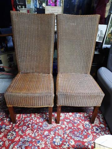 Rotan stoelen Wallace Lloyd Loom, Huis en Inrichting, Stoelen, Ophalen, Gebruikt, Overige kleuren, Riet of Rotan