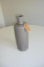 Vase décoratif fait main en gris ou taupe, Enlèvement ou Envoi