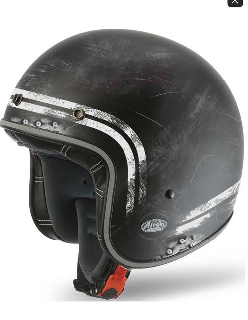 Bromfiets helm Airoh Raw Garage vintage stijl, Motoren, Kleding | Motorhelmen, Ophalen