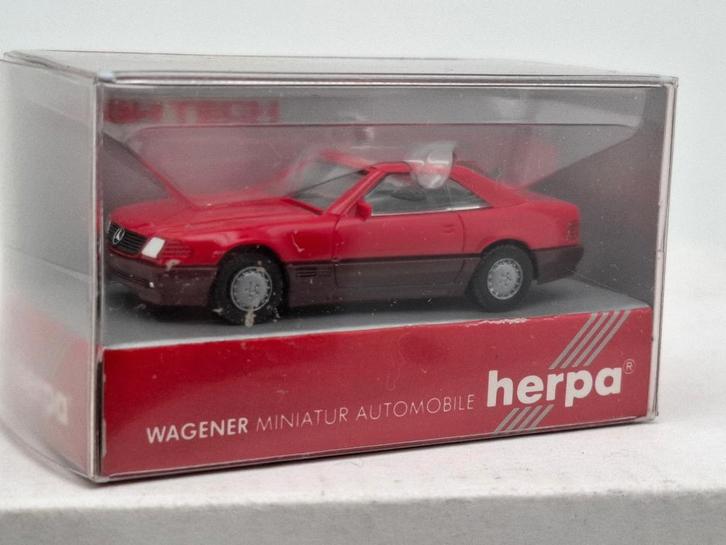 Mercedes 500SL Coupé - Herpa 1/87, Hobby & Loisirs créatifs, Voitures miniatures | 1:87, Comme neuf, Voiture, Herpa, Envoi