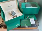 Rolex Datejust 41mm 126300 mint green dail Oyster band 02/25, Handtassen en Accessoires, Horloges | Heren, Ophalen, Staal, Polshorloge