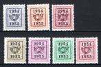 PRE645/651 MNH** 1954 - Cijfer op heraldieke leeuw, Postzegels en Munten, Postzegels | Europa | België, Ophalen of Verzenden, Postfris