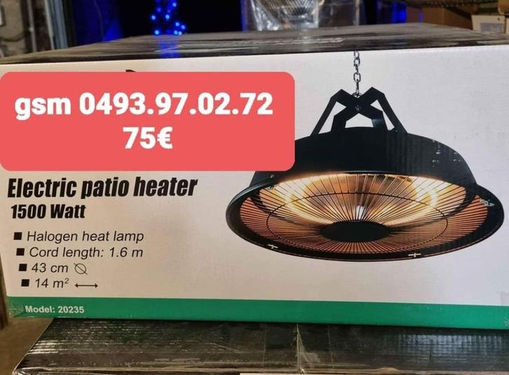 terrasverwarmers nu 65€, Tuin en Terras, Terrasverwarmers, Nieuw, Ophalen