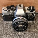 Olympus OM10 analoge camera + lenzen + set + koffer, Audio, Tv en Foto, Ophalen, Gebruikt, Spiegelreflex, Olympus