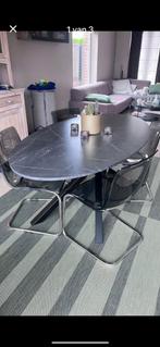Mooie eettafel + stoelen, Huis en Inrichting, Tafels | Eettafels, Ophalen, 50 tot 100 cm, Zo goed als nieuw, Vijf personen of meer