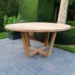 Ronde teak tafel, Huis en Inrichting, Ophalen, Gebruikt, 150 tot 200 cm, Landelijk