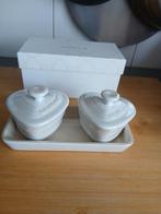 Le creuset mini ramequins met bord pearlized white, Ophalen of Verzenden