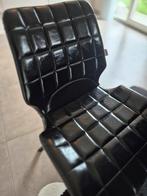 SET: Zwarte eiken tafel met 4 zwarte stoelen, Huis en Inrichting, Ophalen