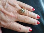 Bague perle + cristaux, Handtassen en Accessoires, Ringen, IJzer of Staal, Nieuw, Dame, Goud