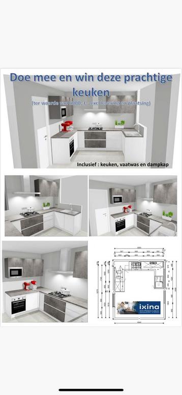 Cuisine équipée IXINA neuve (valeur €6900)