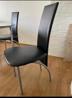 Keukenstoel, Huis en Inrichting, Stoelen, Ophalen, Gebruikt, Zwart, Metaal
