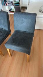 Gratis 4 eetstoelen, Ophalen, Gebruikt, Blauw, Vier