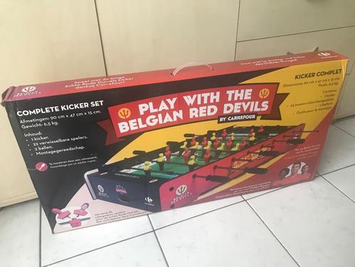 KICKER "DIABLES ROUGES" AVEC FIGURINES, Kinderen en Baby's, Speelgoed | Voetbaltafels, Nieuw, Ophalen of Verzenden