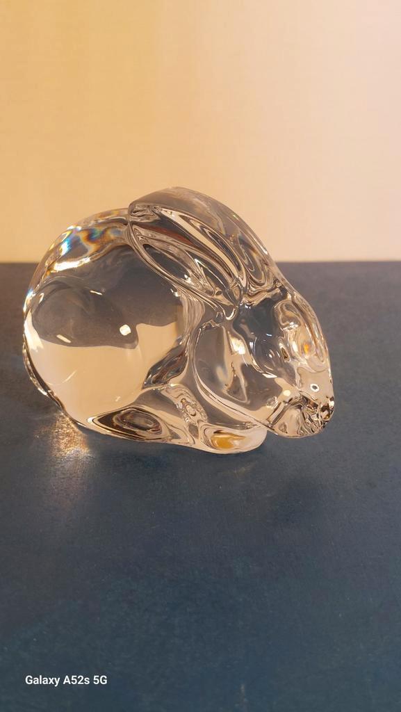 Prachtig kristal klaar konijn van Val Saint Lambert., Antiek en Kunst, Kunst | Designobjecten, Ophalen of Verzenden