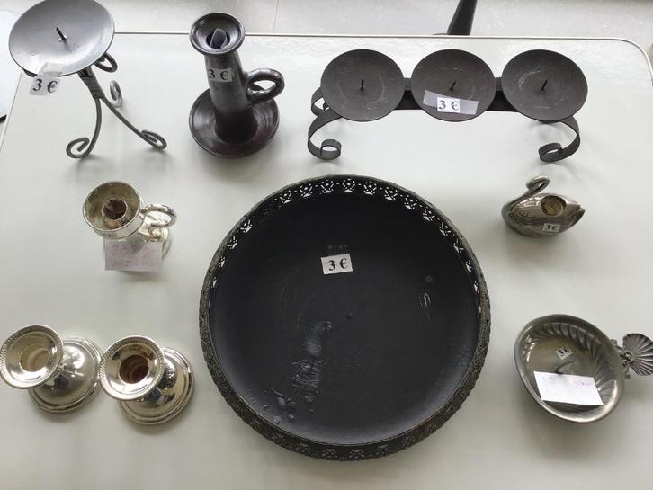 11 kleine kandelaars aan slechts 3 euro per stuk, Huis en Inrichting, Woonaccessoires | Kandelaars en Kaarsen, Zo goed als nieuw