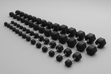Hexa Dumbbells 2,5 T/M 30 KG 390 kg Dualix Hex Hexagon beschikbaar voor biedingen