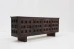 Vintage Spaans Brutalist sideboard dressoir, Antiek en Kunst, Ophalen