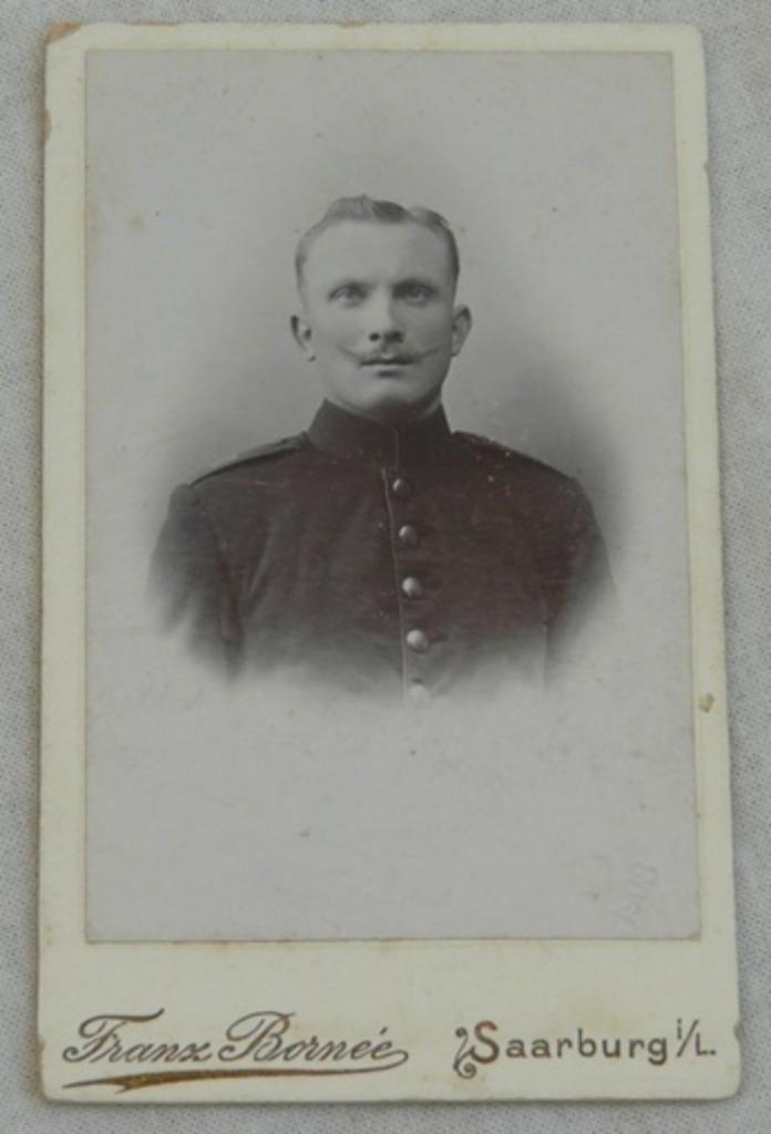 Foto Portret, Schütze in Uniform, Kaiserliches Heer, 1908., Verzamelen, Militaria | Algemeen, Landmacht, Foto of Poster, Ophalen of Verzenden