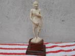 oud beeldje-GHANDI - gesculpteerd  1940, Antiek en Kunst, Ophalen of Verzenden