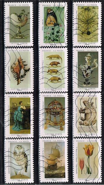 Postzegels uit Frankrijk - K 0871 - curiositeiten