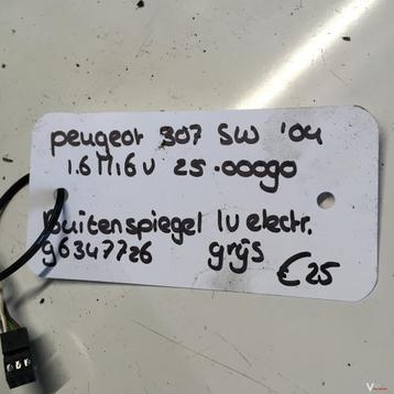 Peugeot 307 sw 1.6 16v 2500090   Buitenspiegel elektr bed. L beschikbaar voor biedingen