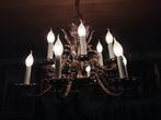 Grand lampadaire torchère 12 branches en bronze patiné, Ophalen