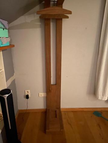 Design kledinghanger en tafel in teak, Teck, Quatre personnes, 150 à 200 cm, Comme neuf