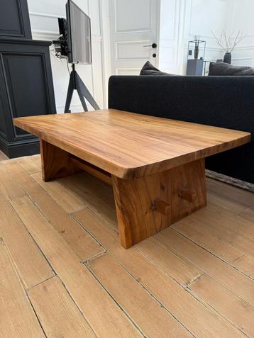 Table basse Zara Home bois massif chêne, Teck, Moins de 50 cm, 50 à 100 cm, Comme neuf