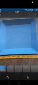 Blauwe borden, Huis en Inrichting, Ophalen of Verzenden, Zo goed als nieuw, Bord(en)