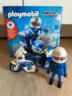 Playmobil politiemotor, Kinderen en Baby's, Ophalen, Zo goed als nieuw, Complete set