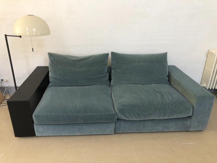 Sofa zetel FLEXFORM groundpiece, Huis en Inrichting, Zetels | Zetels, Gebruikt, Rechte bank, 200 tot 250 cm, 100 tot 125 cm, Leer