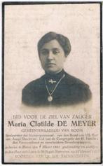 Bp. De Meyer Maria. ° Boom 1891 † Hellegat-Noeveren 1925, Verzamelen, Bidprentjes en Rouwkaarten, Ophalen of Verzenden, Bidprentje