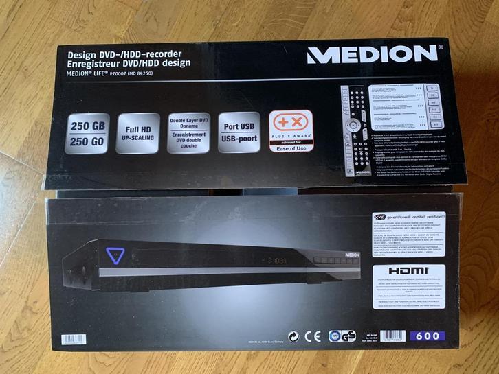 Enregistreur HDD/DVD Medion MD84250, TV, Hi-fi & Vidéo, Décodeurs & Enregistreurs à disque dur, Neuf, Enregistreur à disque dur