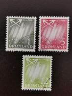 Groenland 1963 - Aurores boréales, Danemark, Affranchi, Enlèvement ou Envoi