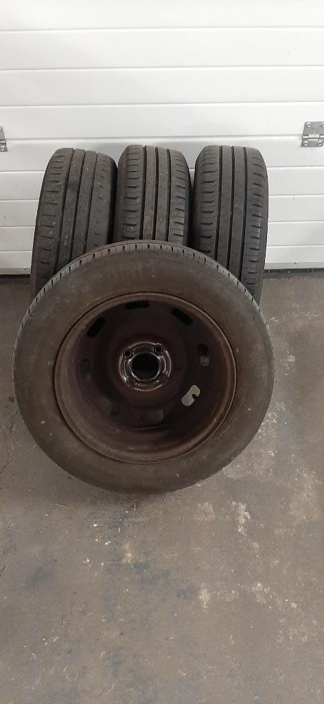 Pneus et jantes Continental EcoContact 185/65 R15T, Auto-onderdelen, Banden en Velgen, Banden en Velgen, Zomerbanden, 15 inch
