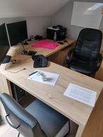 Zware grote bureau met ladeblok in topstaat, Maison & Meubles, Bureaux, Comme neuf, Enlèvement, Bureau