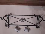 Smeedijzeren archelle, 2 haken - B 72 cm - H 29 cm, Ophalen
