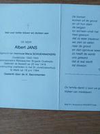 gepensioneerd rijkswachter, Ophalen of Verzenden, Bidprentje