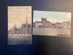 2 postkaarten dixmude furnes Veurne, Postzegels en Munten, Postzegels | Nederland, Ophalen of Verzenden