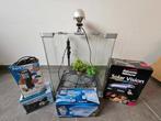 Aquarium met toebehoren (starters setup), Dieren en Toebehoren, Vissen | Aquaria en Toebehoren, Ophalen, Gebruikt, Leeg aquarium