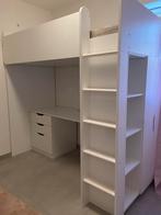 Hoogslaper, bed + bureau + kasten, Kinderen en Baby's, Ophalen, Gebruikt, Hoogslaper