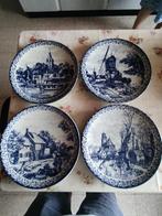 4 Jaargetijden Borden Delfsblauw, Antiek en Kunst, Ophalen